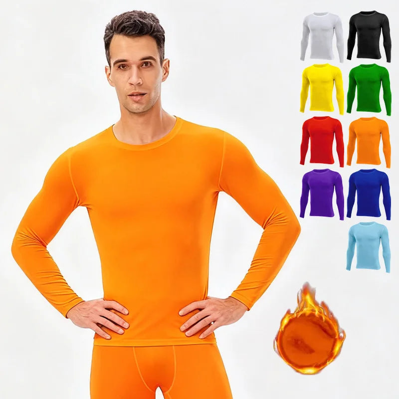 Kids Children Boy Girl Running Long T Shirt Fitness Sport Basketball Football Outdoor Hiking Jogging Thermal Soccer Clothes J25