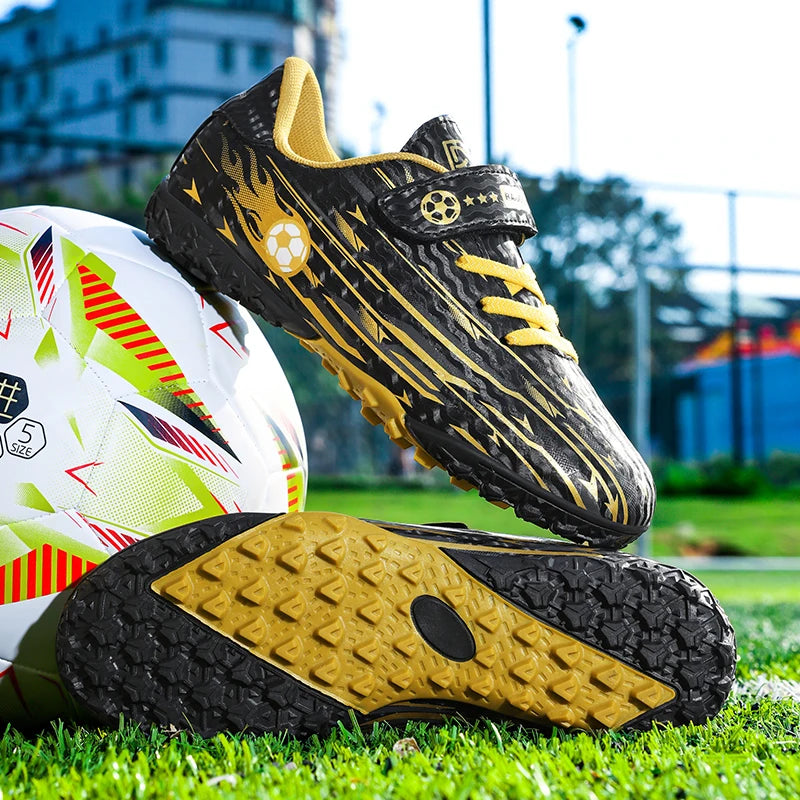 New Kids Professional Soccer Shoes TF Indoor Men Football Field Boots Original Football Shoes Society Cleats Grass Training Fast