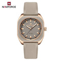 NAVIFORCE Simple Women Watches Luxury Design Silicone Watch Ladies Quartz Wristwatch Womens Polygon Dial Luminous Reloj Mujer