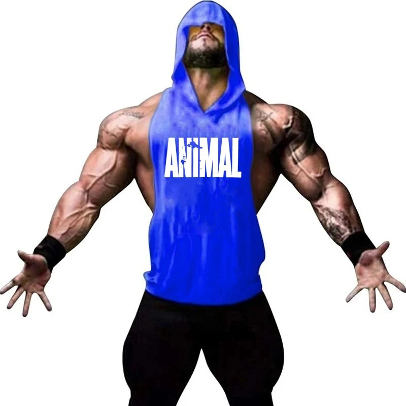 Men's Vest Sleeveless Sweatshirt Gym Top Men Man Sleeveless Shirt Bodybuilding Fitness Clothing T-shirt Singlets Singlet Clothes