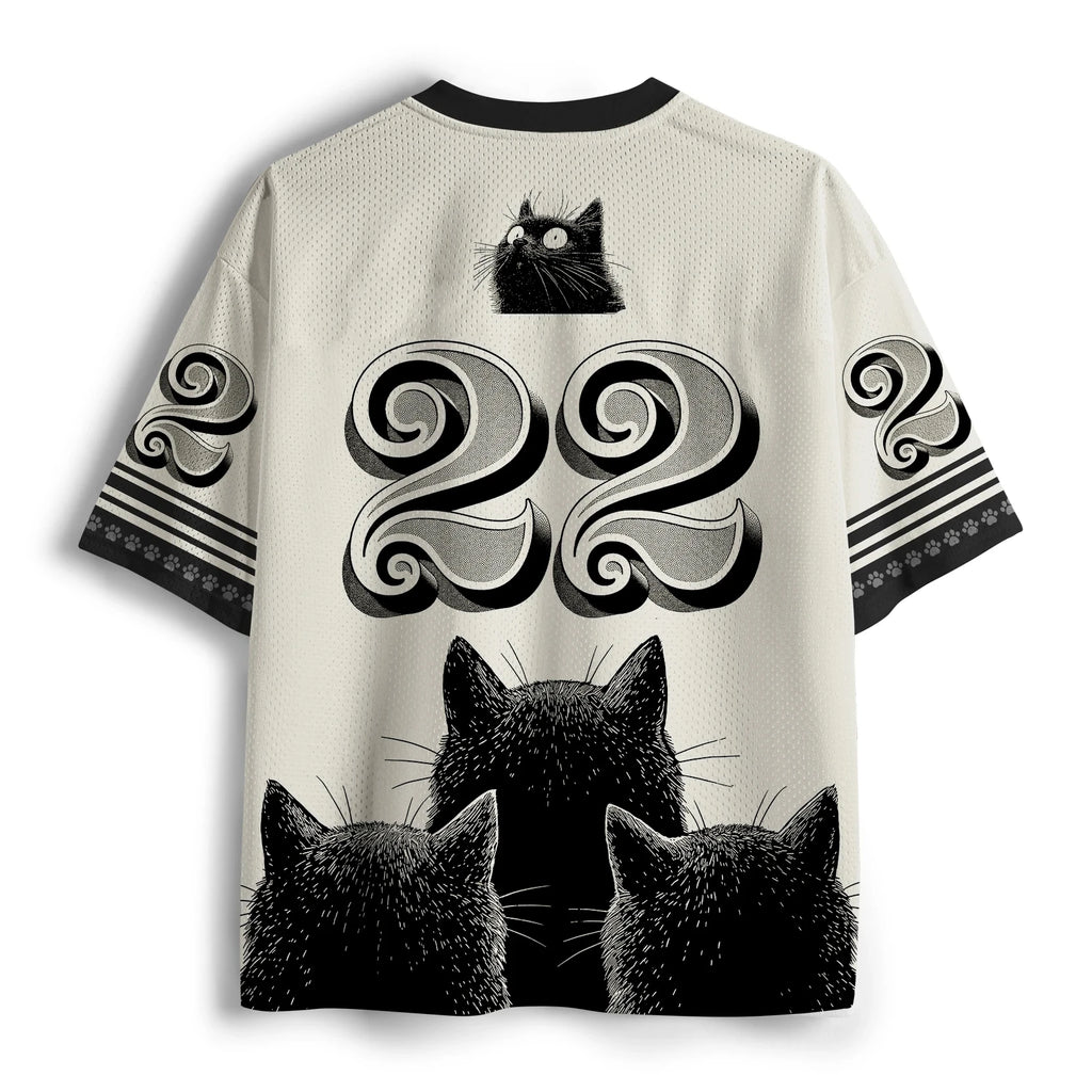 Ridiculous Kitten Men's T-shirt V-neck Retro 3D Printed Pattern Loose Short Sleeve Street Punk Quick Drying Women's T-shirt