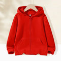 Boys Hooded Sweatshirt Jacket Zipper Casual Cardigan Sportswear Top for Kids Teenager Spring Autumn Clothing Baby