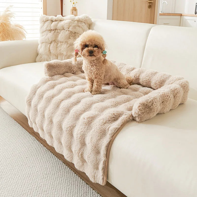 Thickened Pet Sofa Cushion Anti-Scratch Non-Slip Dog And Cat Sleeping Nest Kennel Pad Cozy Pet Bed for Cats And Dogs