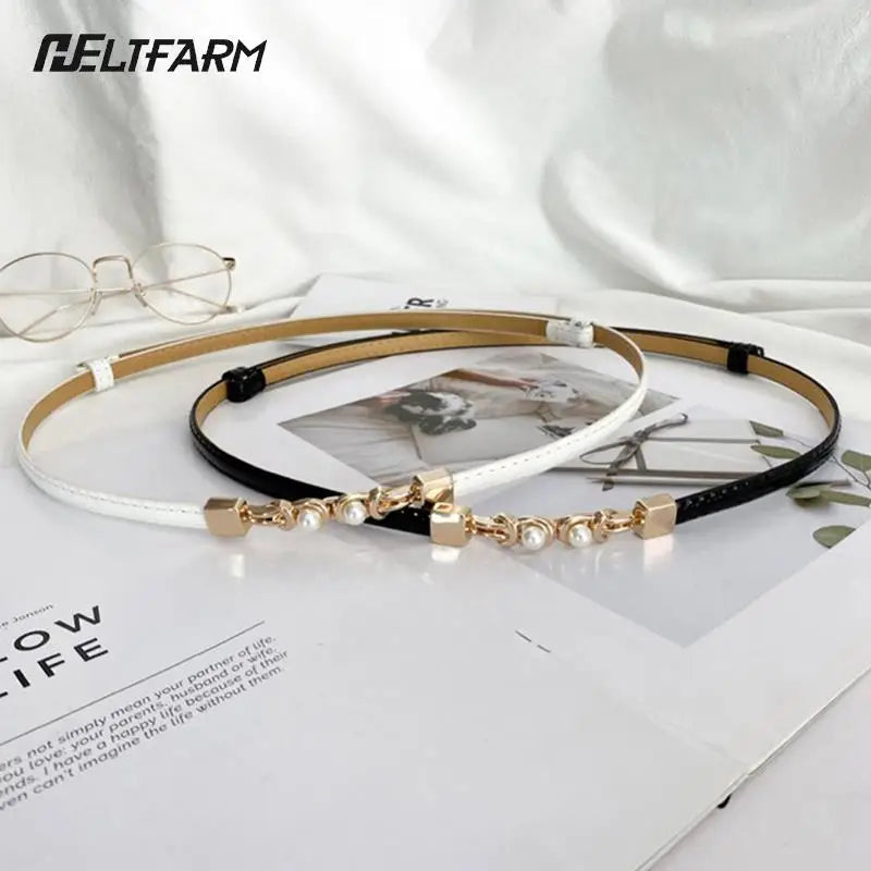 Ladies Adjustable Thin Belts For Women Fashion Luxury Brand Designer Style Skinny Coat Jacket Dress Waist Belt Female