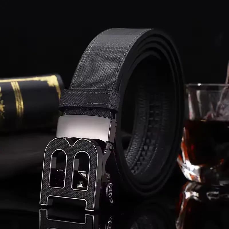 Men's Belt Designer High Quality Genuine Leather Belts Male Metal Automatic Buckle Casual Fashionable Belt For Men Jeans