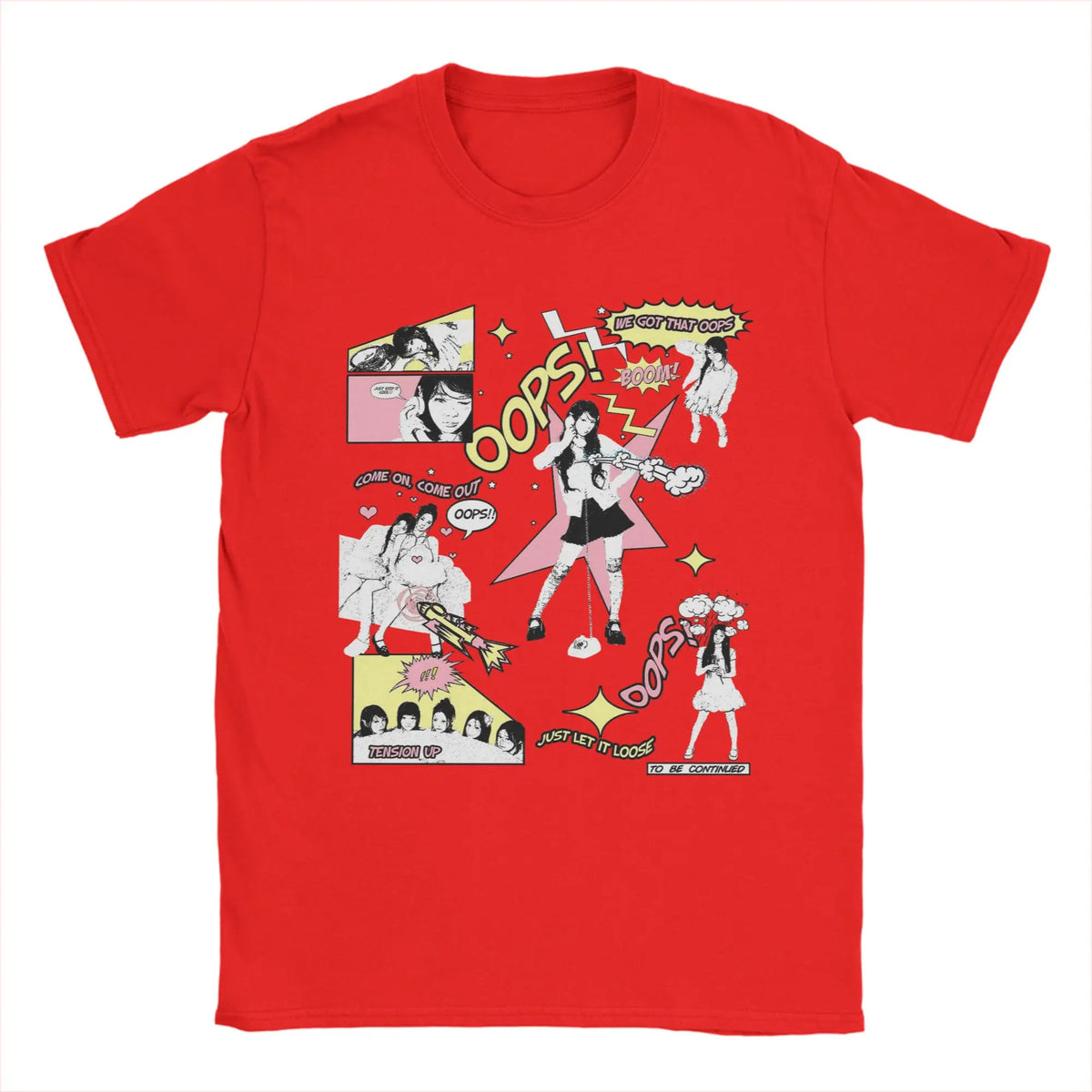 Illit Kpop T-Shirt Men  Funny Pure Cotton Tee Shirt Crew Neck Short Sleeve T Shirts Classic Clothes