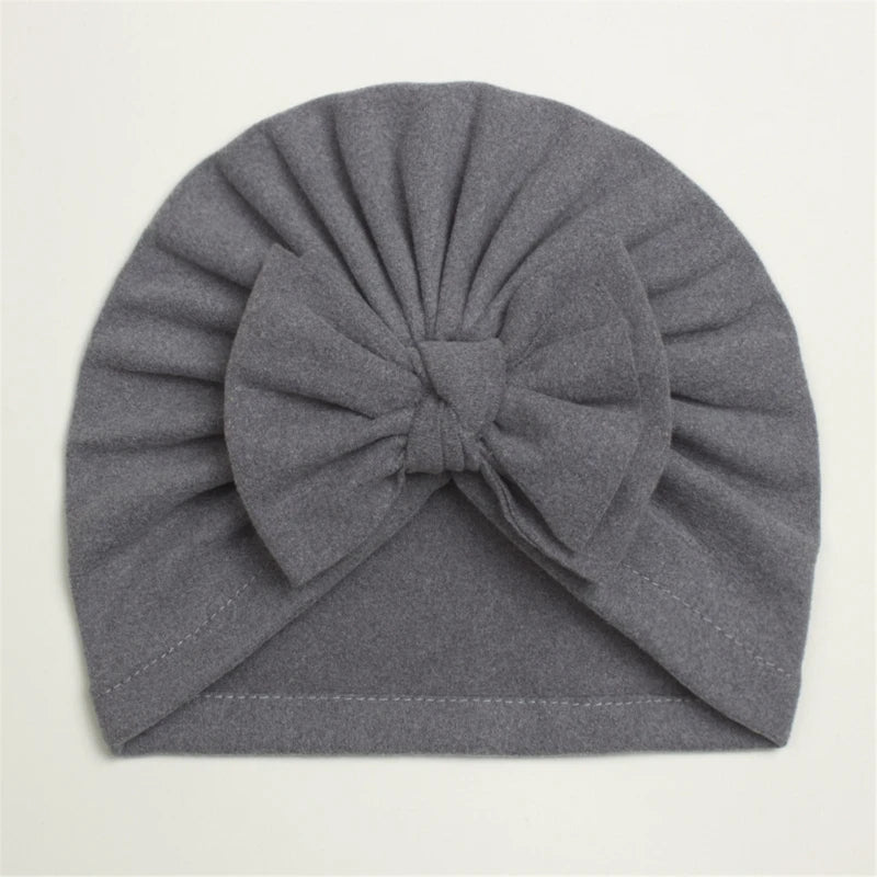 Baby Hat Girls Bows Turban Hats Infant Photography Props Cotton Kids Beanie Baby Cap Accessories Children Hats Newborns Bonnet