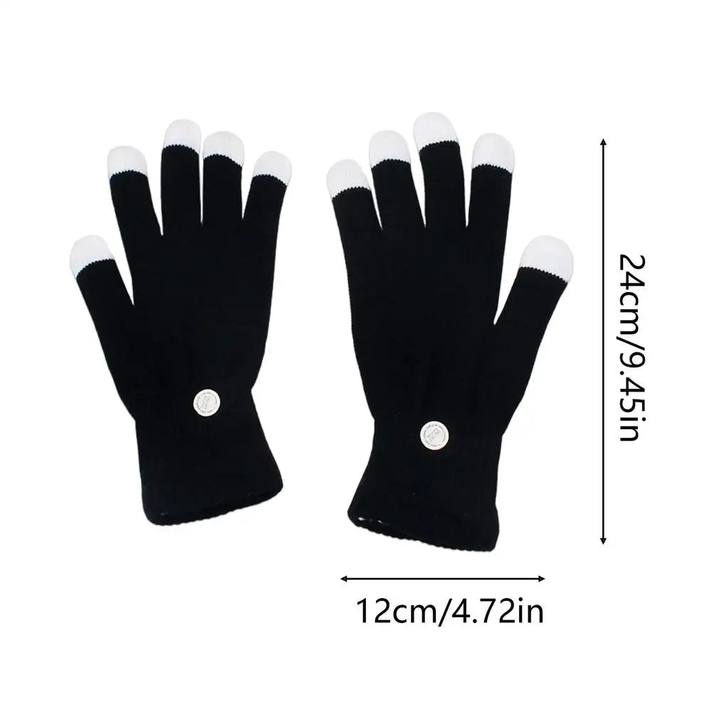LED Gloves Adjustable 7-Colors Cool Tools LED Gloves for Boys for Performance Christmas Boy Stocking Stuffers Dad Girls Teen