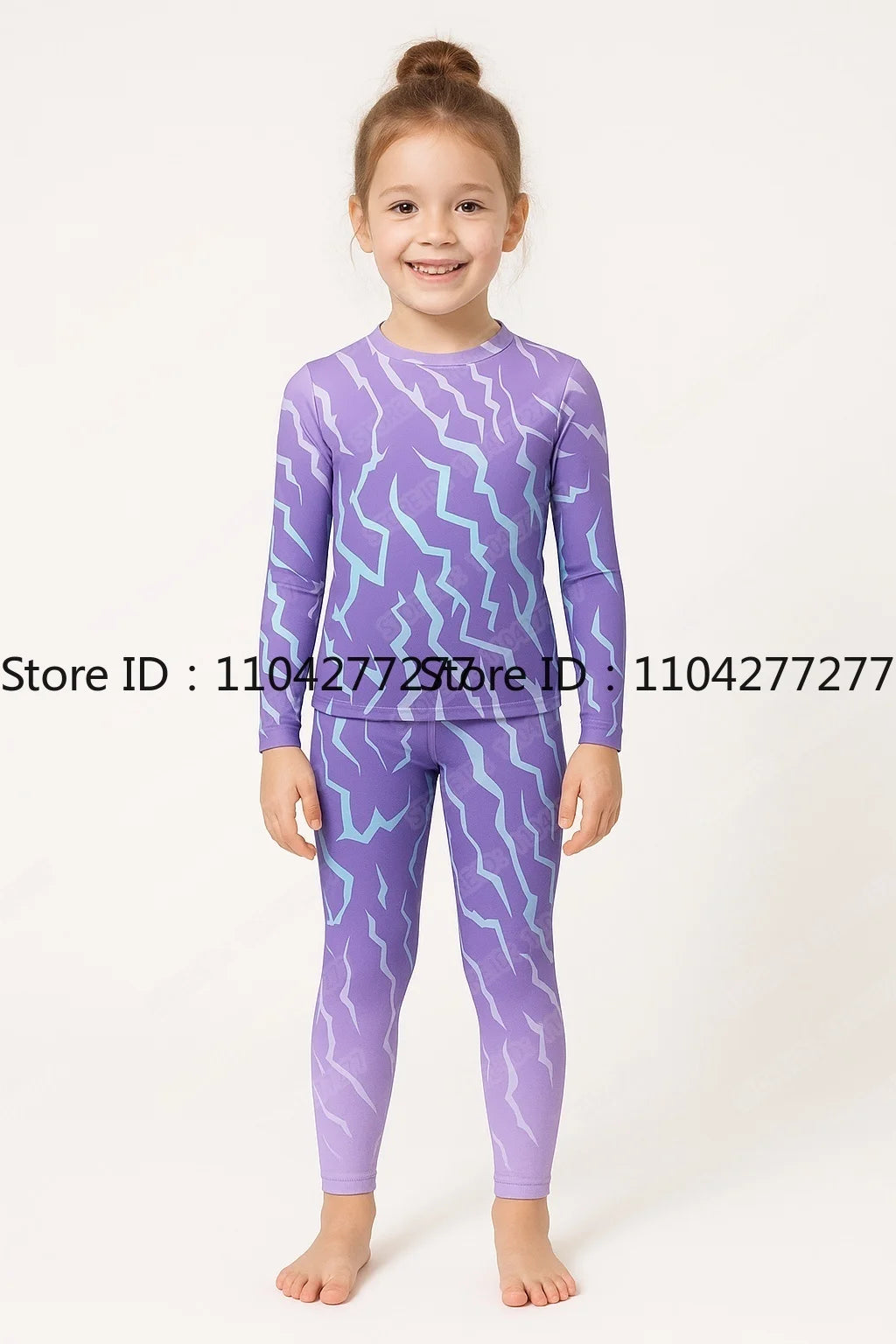Girls Demon Pop Cosplay Devil Tattoo Pajamas Kid Pants Long Sleeve Pajamas Set Halloween Boys Girls Pajama