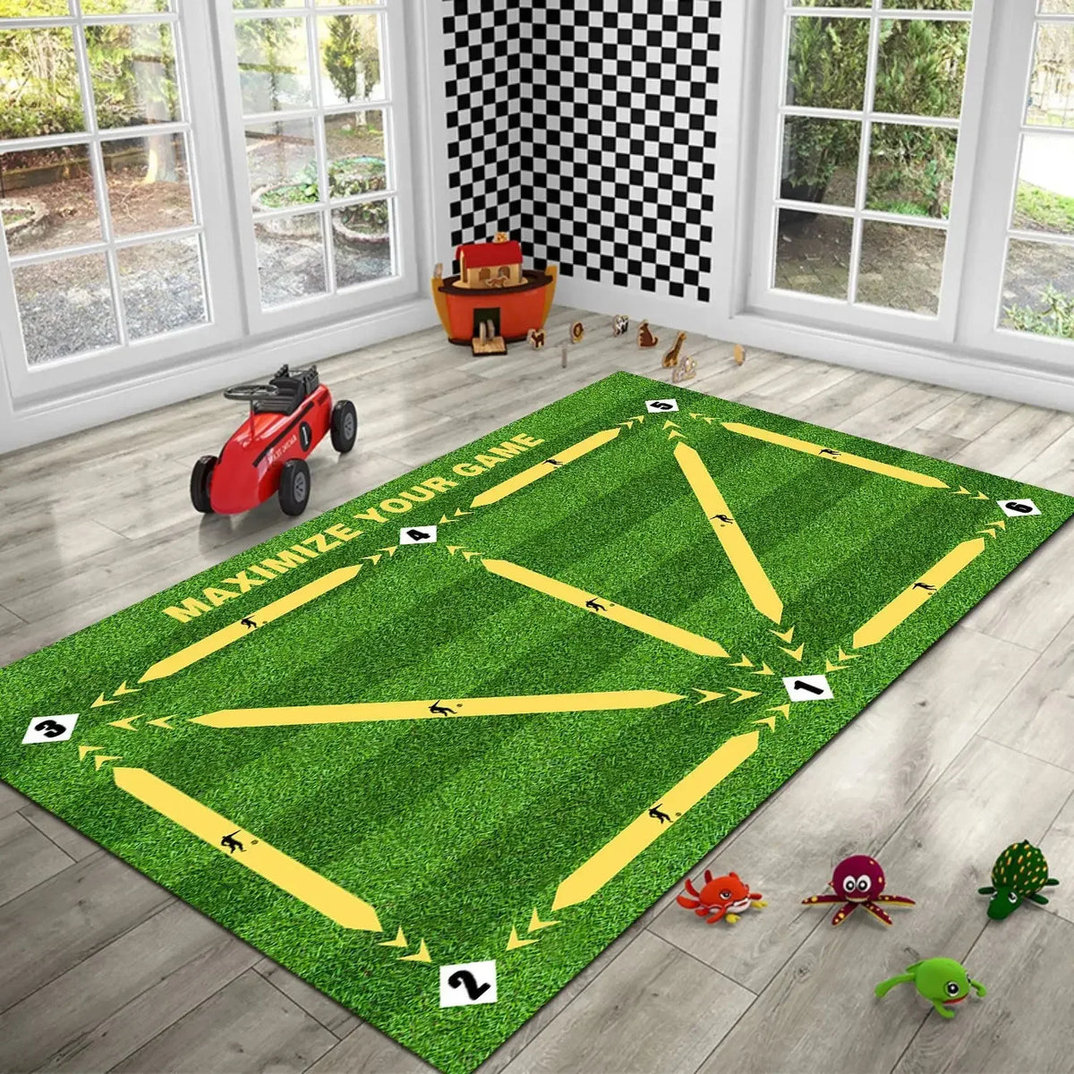 Football Training Mat Soccer Training Equipment Non Slip Foldable Kids Adults Training Indoor Ourdoor Equipment Dribble Trap