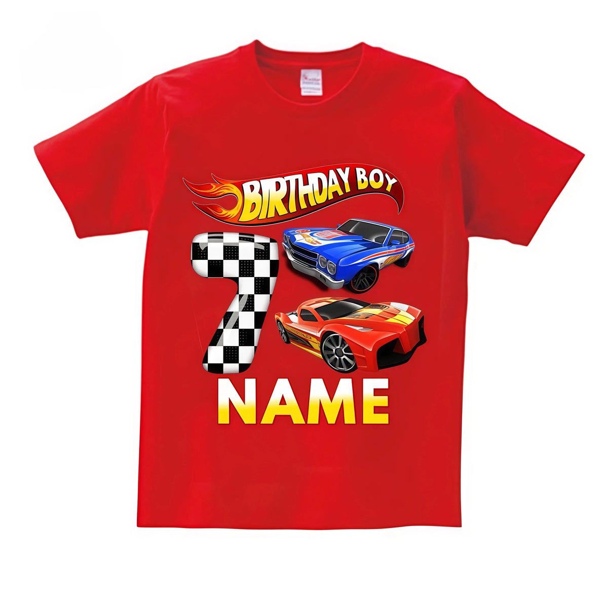 Kids Racing Birthday T Shirt 5 Year Old 2nd T Shirt Kids Shirts for Children Party BOYS Summer Custom Name Toddler Baby T Shirts