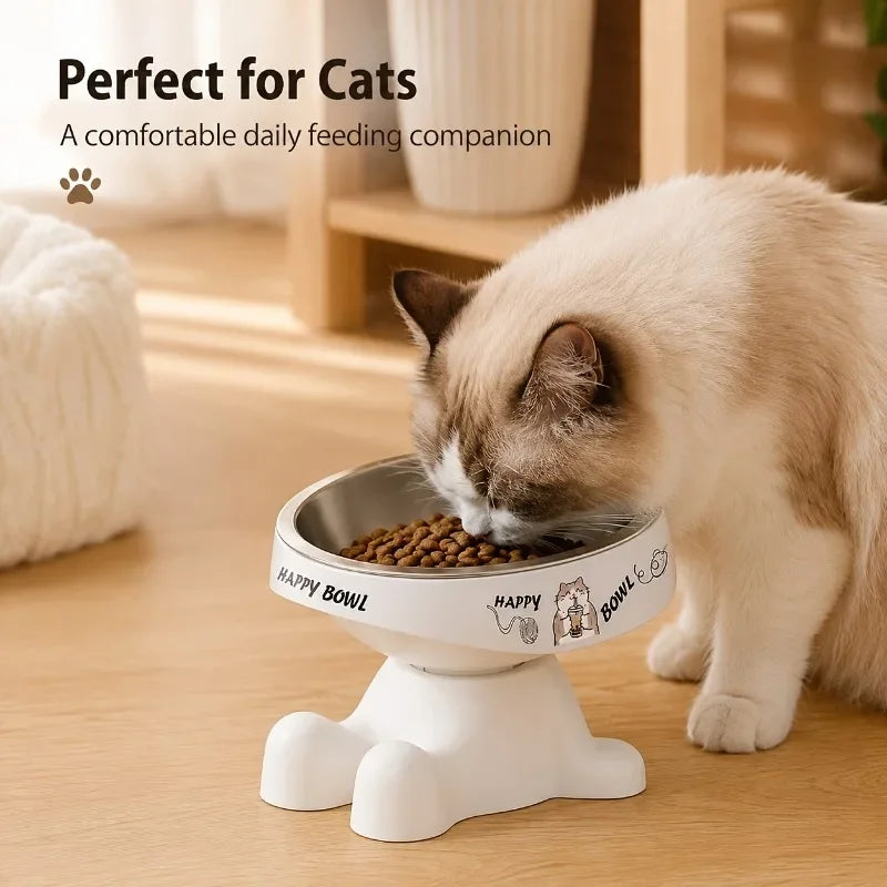 2026 Cute Elevated Pet Feeding Bowl,Elevated Neck Protection Anti-Slip Pet Bowl, Suitable for Medium And Small Dogs Cat Drinking