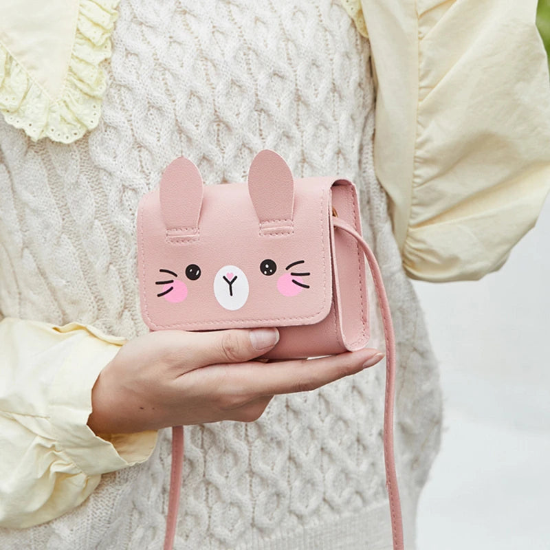 Children's Mini Handbags Hot Sale Princess Baby Girls PU Leather Small Shoulder Crossbody Bags Cute Kids Coin Purse Wallet