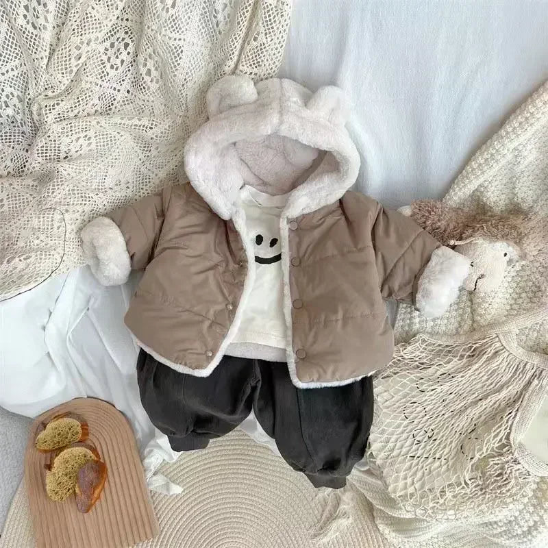 2026 Children Kids Jackets for Girls Coat Winter Boy Girl Hoodies Clothes Newborn Baby Outwear Outfits Toddler Kid Clothing 0-7Y