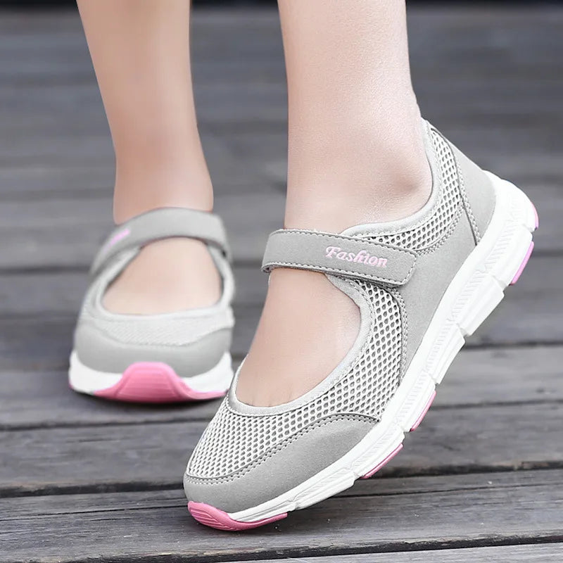 Women Sneakers Fashion Breathable Mesh Casual Flats Shoes Women Work Shoes Comfortable for Work Loafers Zapatos Para Mujer