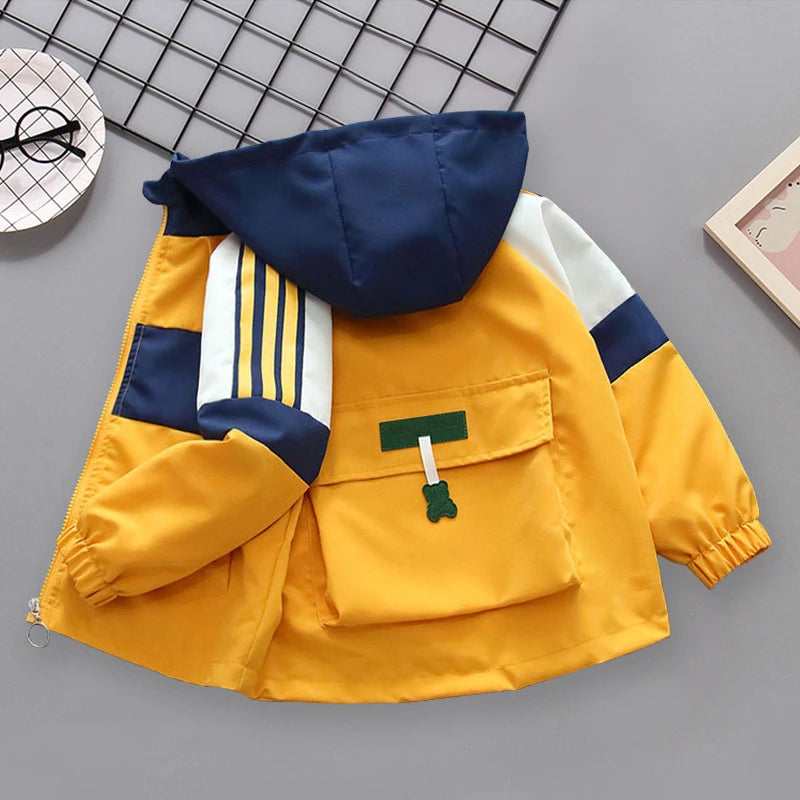 Spring Autumn Baby Boys Coat Fashion Kids Baseball Uniform Birthday Present Sports Jacket 2-7 Years Children Outerwear Clothing