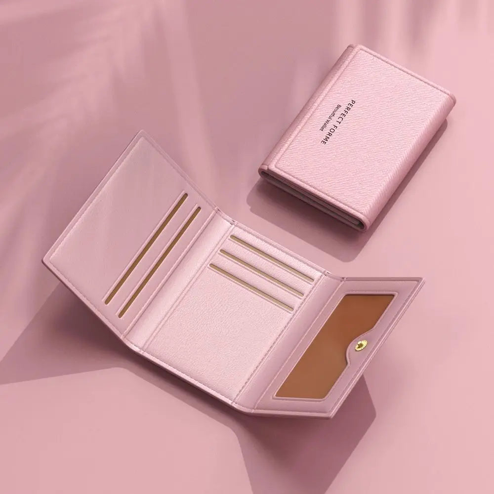 Men'S Billfold Wallet Minimalist Multi-Slot Card Holder Coin Purse Ultra-Slim Compact Wallet For Gift Business Meeting Daily