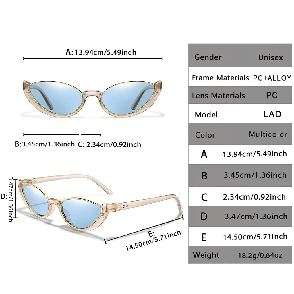 Women's Casual Sunglasses Half-frame UV Protection Glasses for Outdoor Activities Selfie Travel Driving Cycling