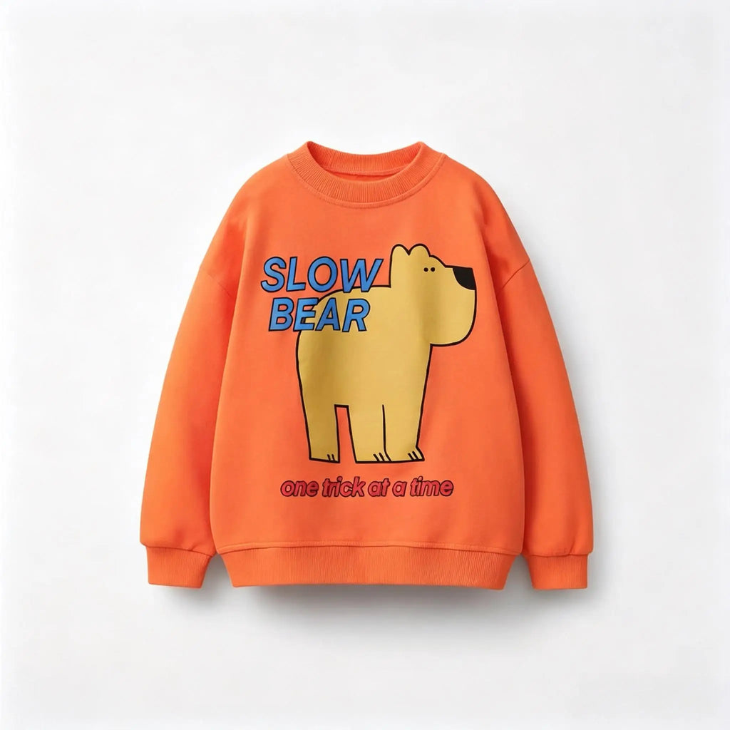 Cartoon Sweatshirts 1-6Years Old Kids Blue Crewneck Pullovers Printed Hoodie Outer Wear Boys Toddler New Design Spring Wear