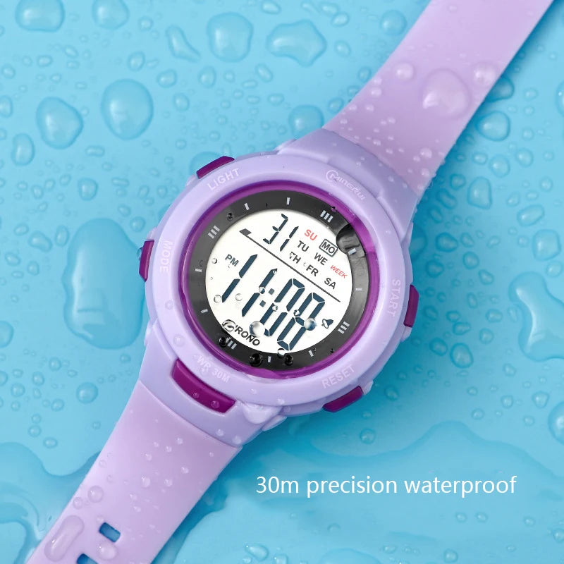UTHAI CE49 Kids Watches Fashion Luminous Waterproof Alarm Clock Smart Watches Boys and Girls Student Electronic Wristwatch Gift
