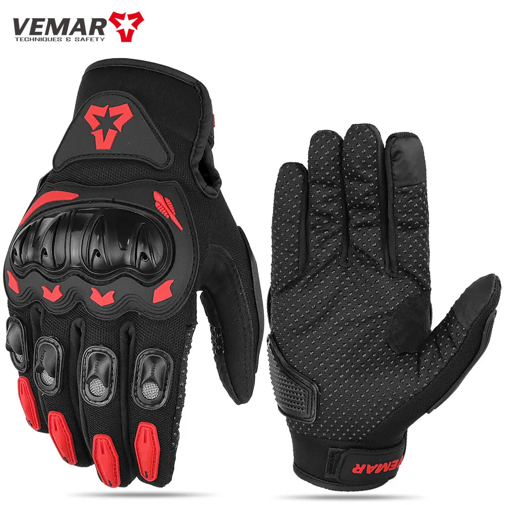 Summer Motorcycle Gloves Men Women Full Finger Touch Screen Motocross Racing Gloves Motorbike Bicycle Cycling Glove M-XXL