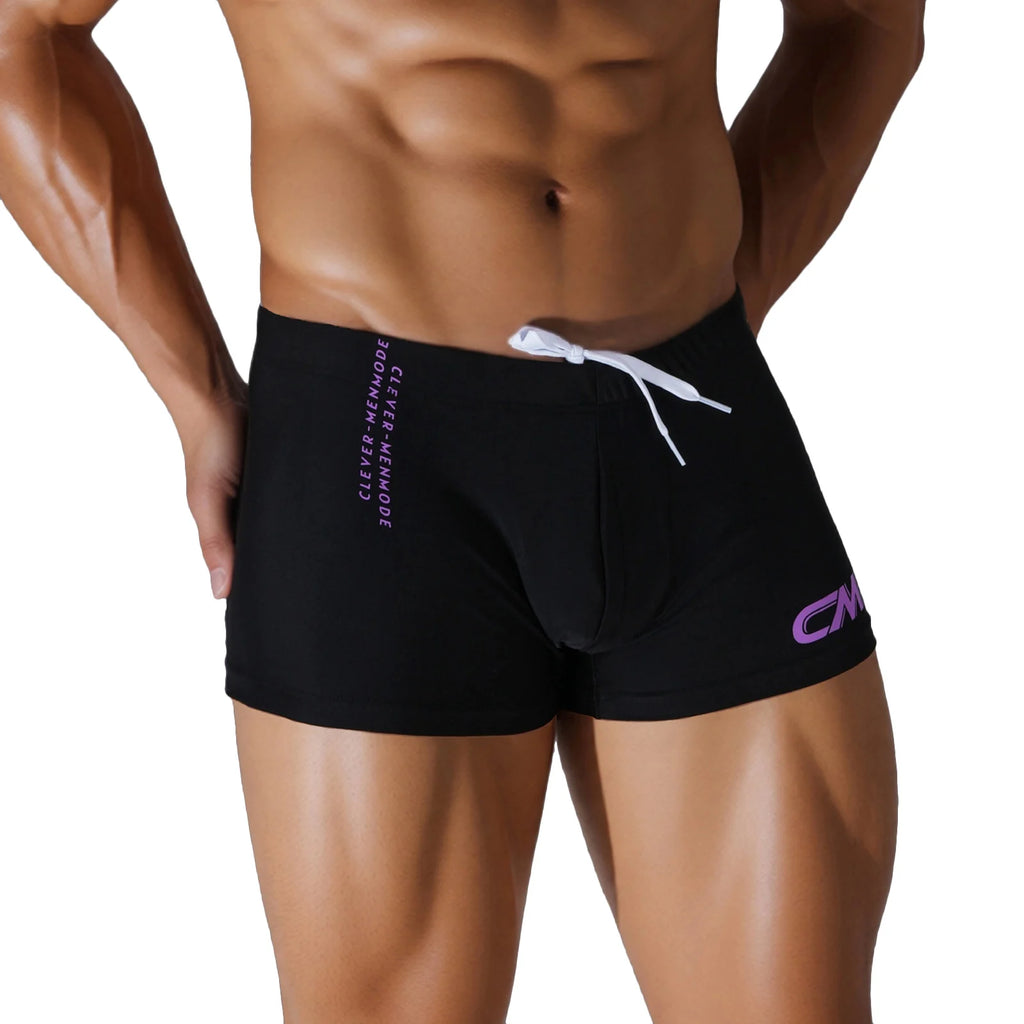 Men's Swimwear Swim Beach Board Shorts Sexy Swimsuit Beachwear Y2K Surf Trunks Short Pants Quick Dry Bathing Suit