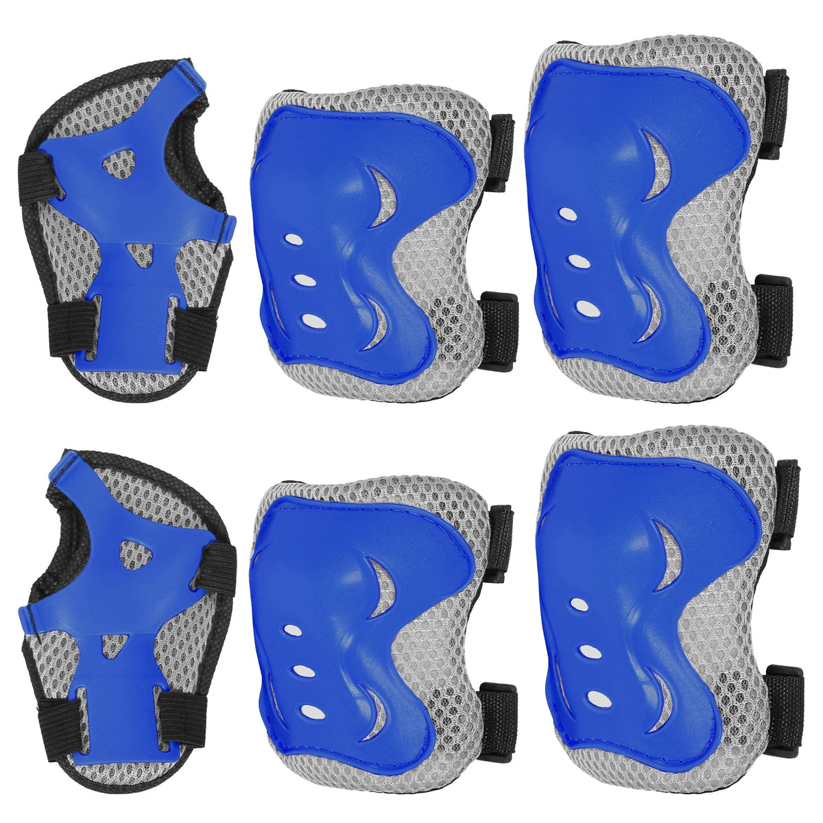 6Pcs Kids Knee Pads and Elbow Pads Wrist Guards Protective Gear Set for Bike Bicycle Cycling Skateboard Skating Sports Scooter