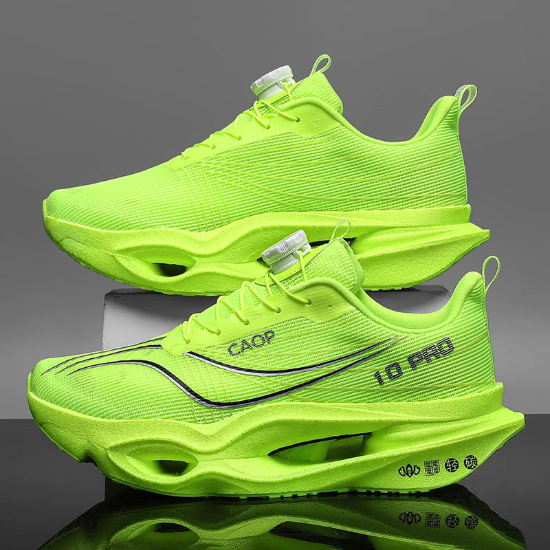Running Shoes Men Sports Carbon Board Speciality Marathon Breathable Lightweight Women Comfortable Athletic Nonskid Sneakers