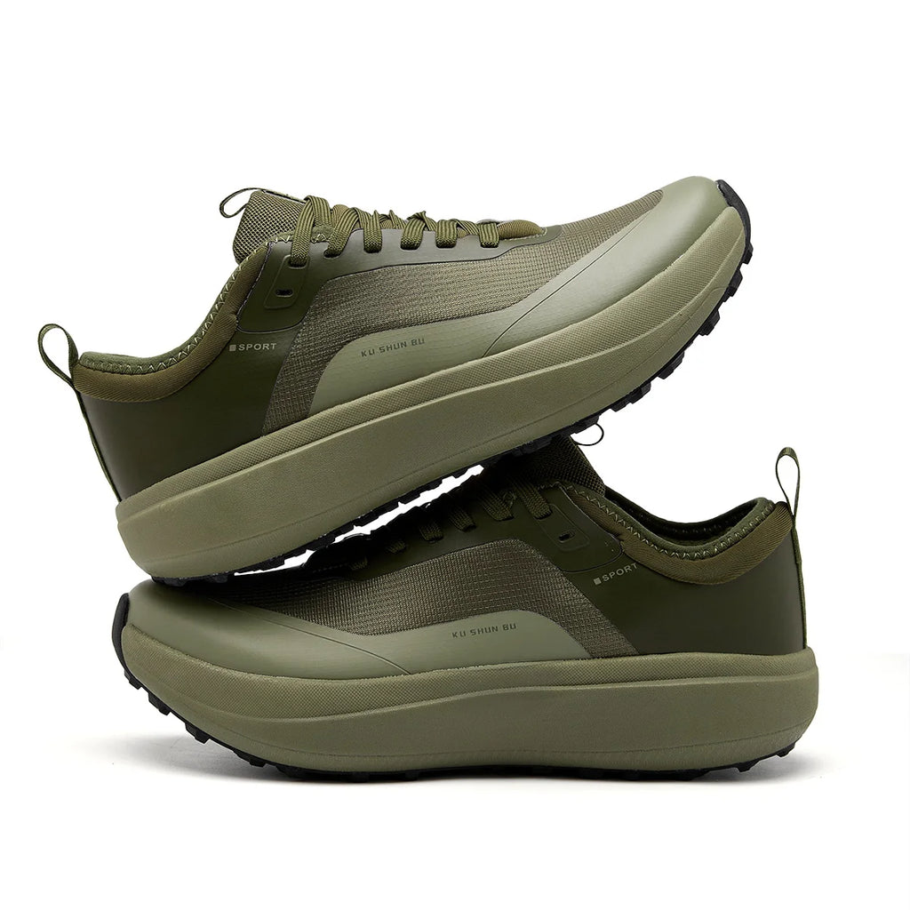 Men's Outdoor Athletic Shoes with Anti-Slip, Wear-Resistant, Breathable, and Casual Design in Black