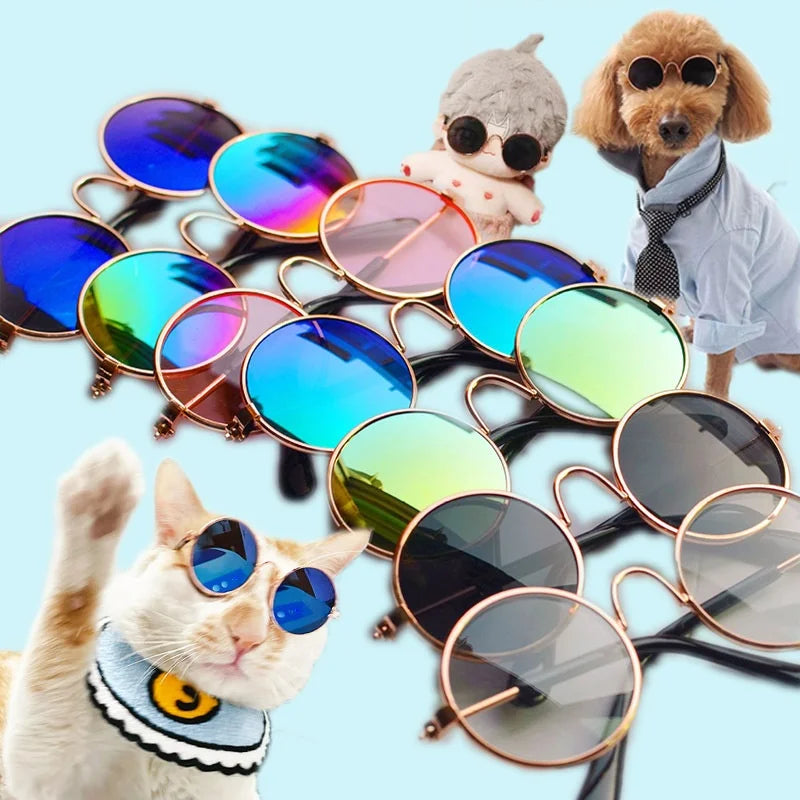 Pet Accessories Cat Glasses Non-slip Kitten Glasses Small Dog Sunglasses Puppy Kitty Cat Sunglasses Cosplay Costume Photos Props