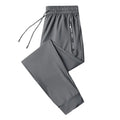 Men Pants Summer Trousers for Men Men's Quick-drying Ice Silk Sport Pants with Zipper Pockets Drawstring for Men for Running