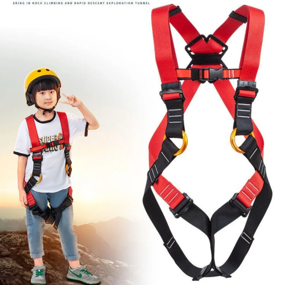 Children Safety Belt Outdoor Rock Climbing Outdoor Expand Training Full Body Harness for Kids Protective Climbing Accessories