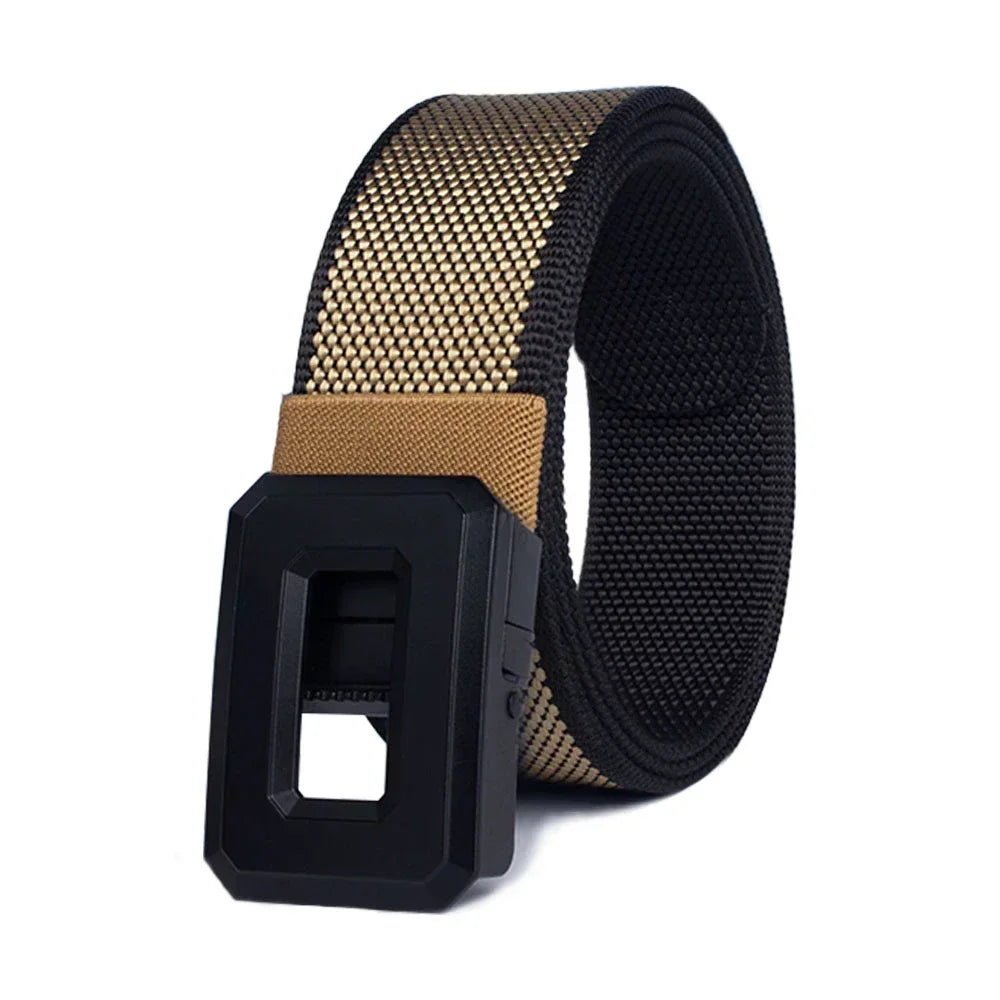 Men Belts Automatic Buckle Tactical Belt Women Fashion Canvas Belts Male Outdoor Fashion Designs Military Belts for Women