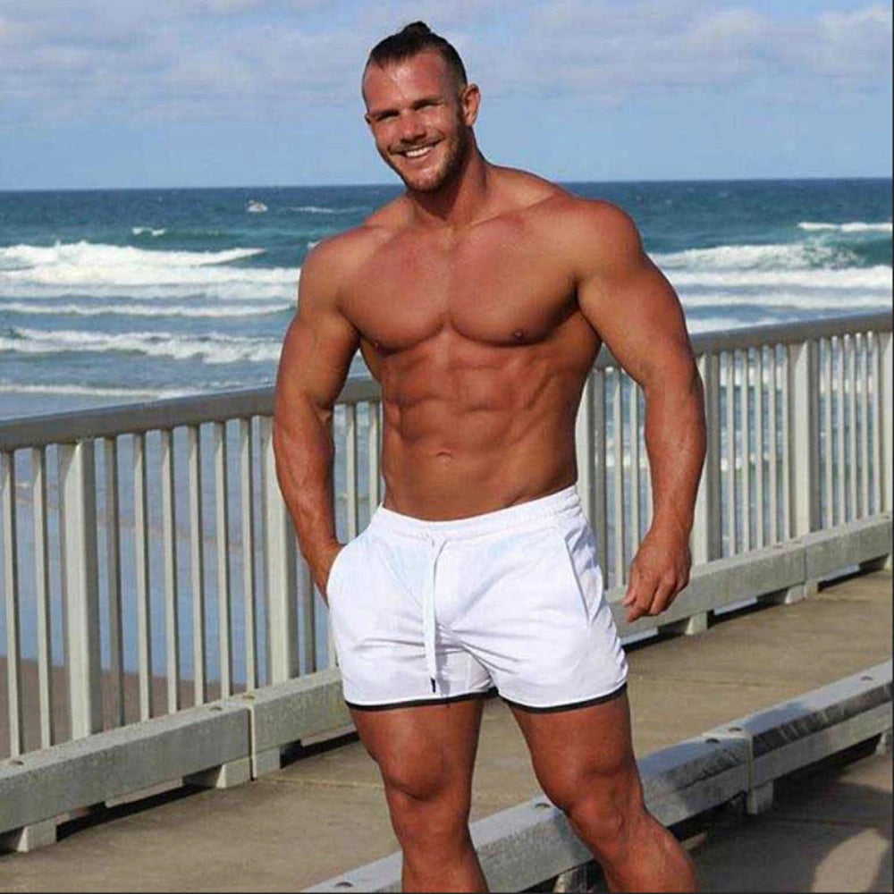 Men's Sports Shorts Quick-drying Beach Shorts Male Retro Casual Stylish Street Wear Fitness GYM Athletic Shorts Camo Green