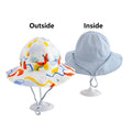 New Kids Bucket Hat Double-side Fisherman Hat Spring Summer Children Sun Hats for Girls and Boys Outdoor Baby Sun Hat