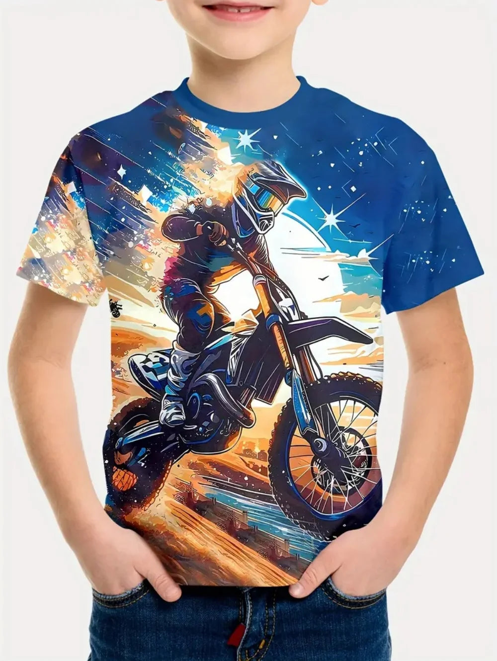 Kids Clothes Boys T Shirt Short Sleeve Stylish Car Racing Graphic T Shirts Children Summer Clothes Casual Streetwear Boy Clothes