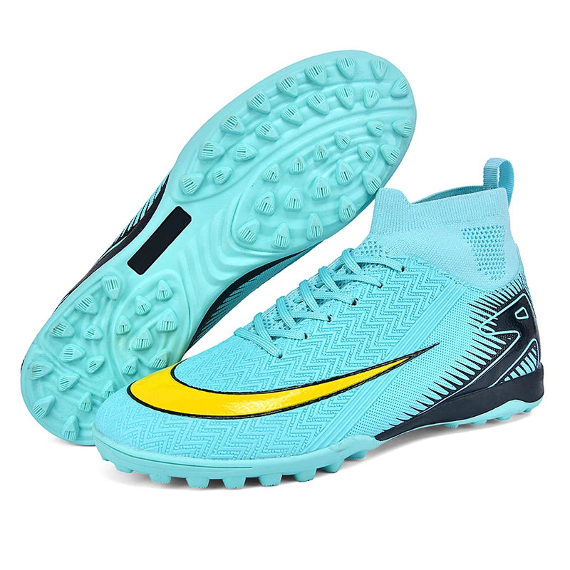 New Men Football Boots Kids Cleats Grass Soccer Shoes Futsal Indoor Ankle Match Training TF/FG Hot-selling Sport High-quality