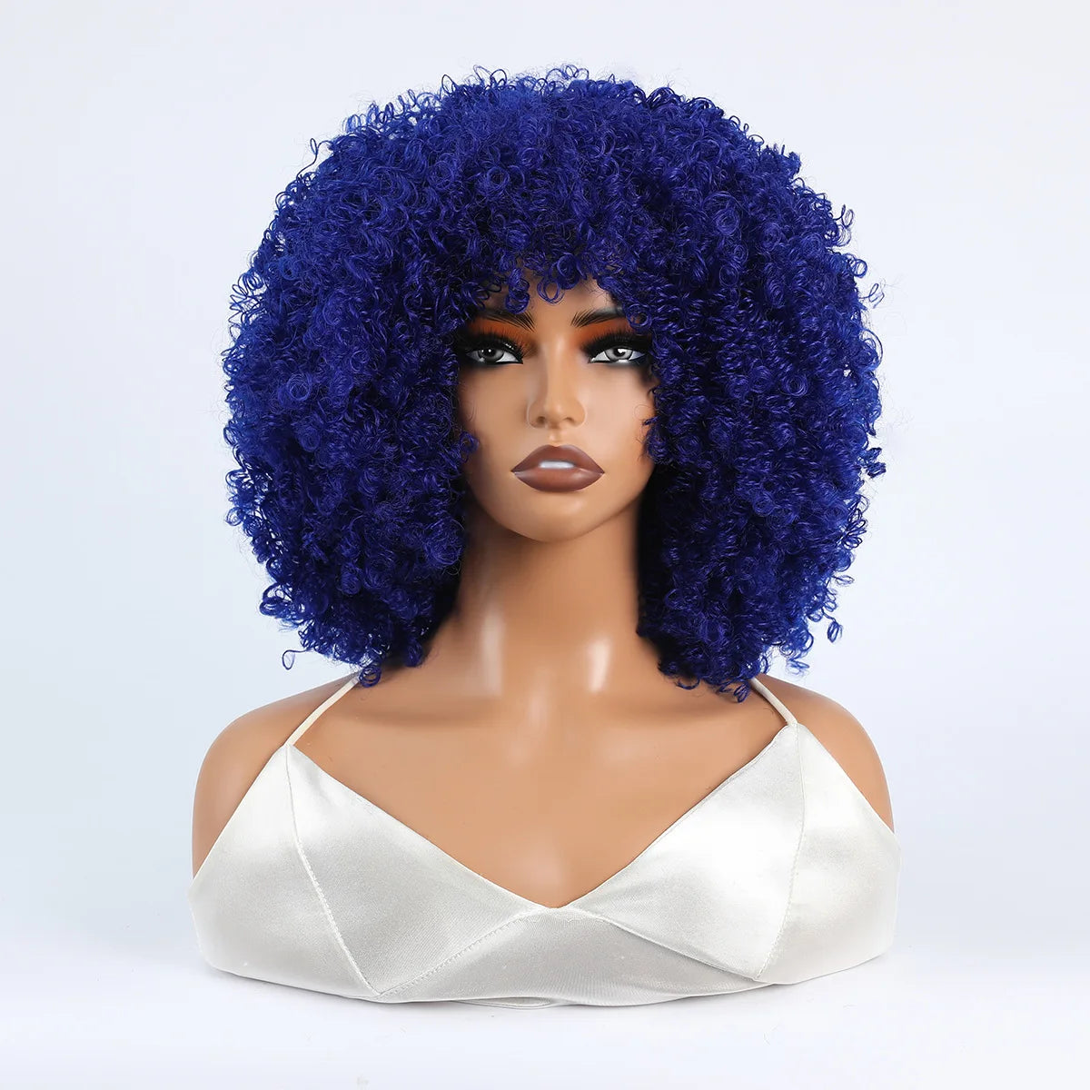 Women's Wigs African Fashion Bold Curls Synthetic Fiber Wigs