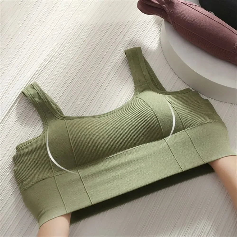 Sport Bra Sportswear Woman Gym Summer New Breathable Inner and Outer Wear Vest Women's No Steel Ring Gathered Sports Underwear