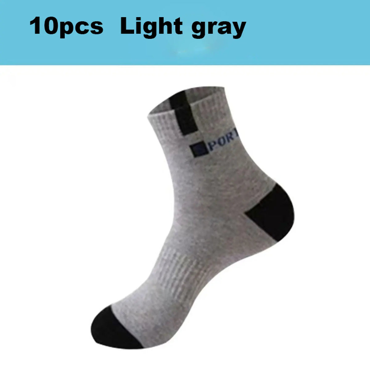 Socks for Men Sport Breathable Soft Letter Fashion Sneakers High Elastic Middle Tube Stocking Towel Sox Summer Running