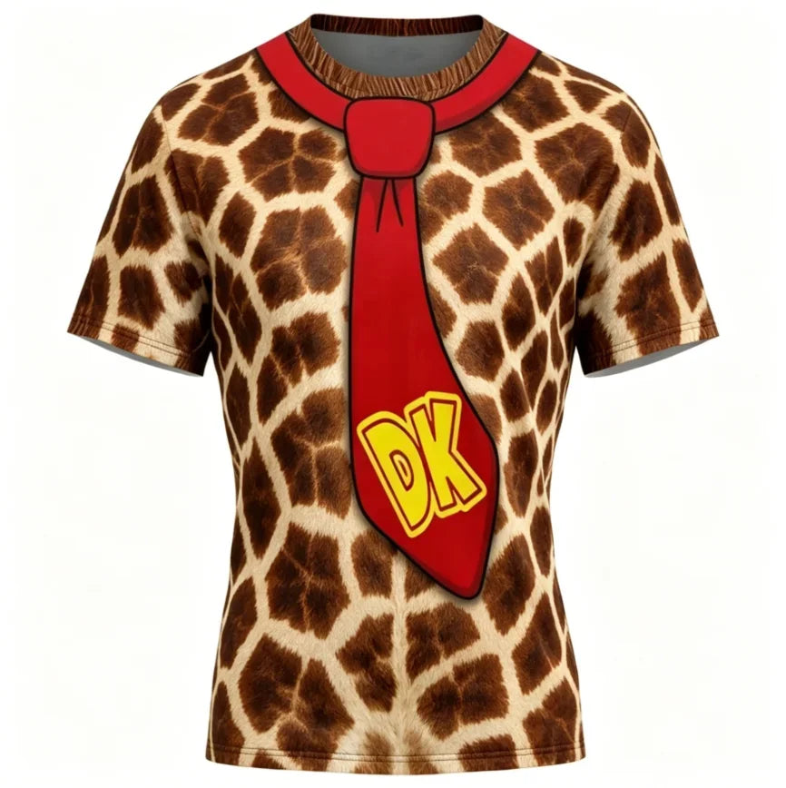 Kids Summer Casual Donkey Kong Smash Bros Design Printed T-Shirts 2-13Y High Quality Breathable Comfortable Children's Clothing