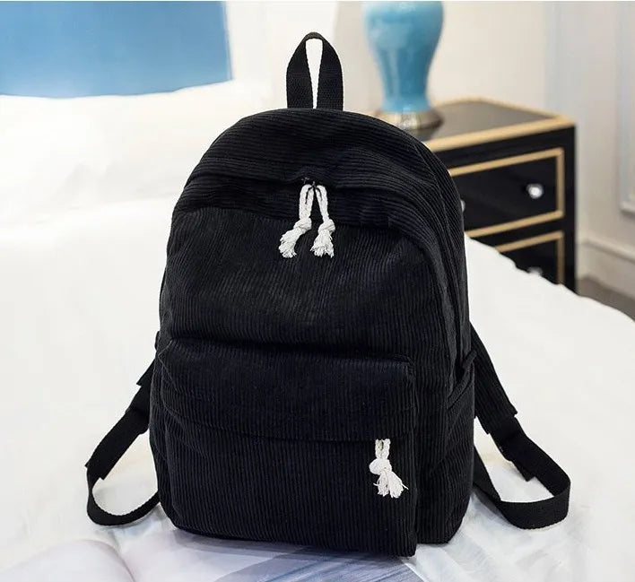 Personalized corduroy kids Backpack custom name embridery kindergarten schoolbags for children girls boys solid baby Bags Gifts