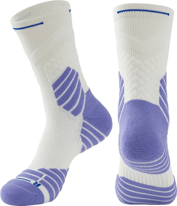 Women Professional Basketball Sock Long Tube Sports  Men Thickened High Towel Sweat-absorbent Non-slip Breathable Elite W100