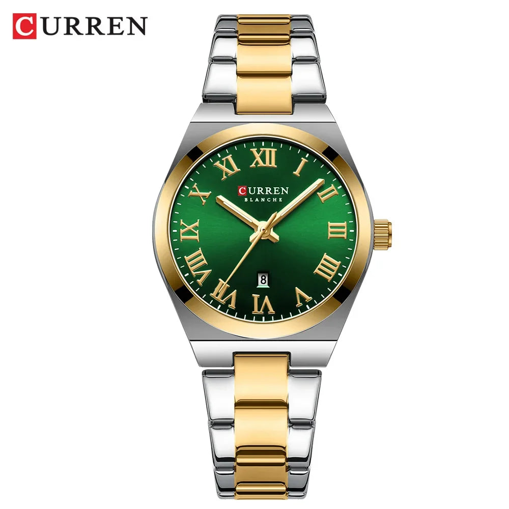 Women Small Face Watch,Stainless Steel Watch Women,Womens Watch with Calendar,Lady Analog Quartz Watch,Ladies Waterproof Watch