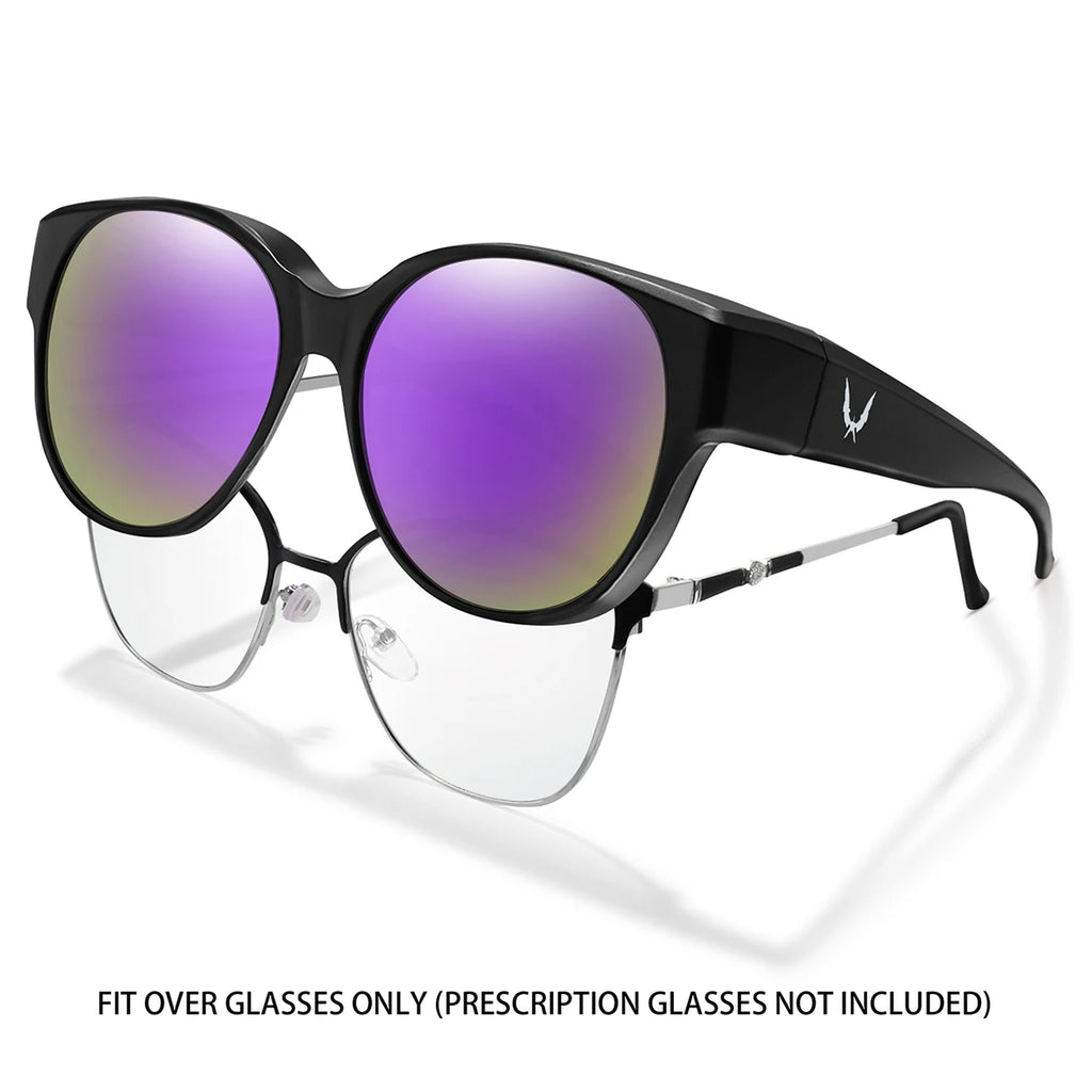 Men and Women's Fashion Round Over Sunglasses Daily Wear Cycling Shopping Fishing Running Glasses Unisex UV400 Eyewear