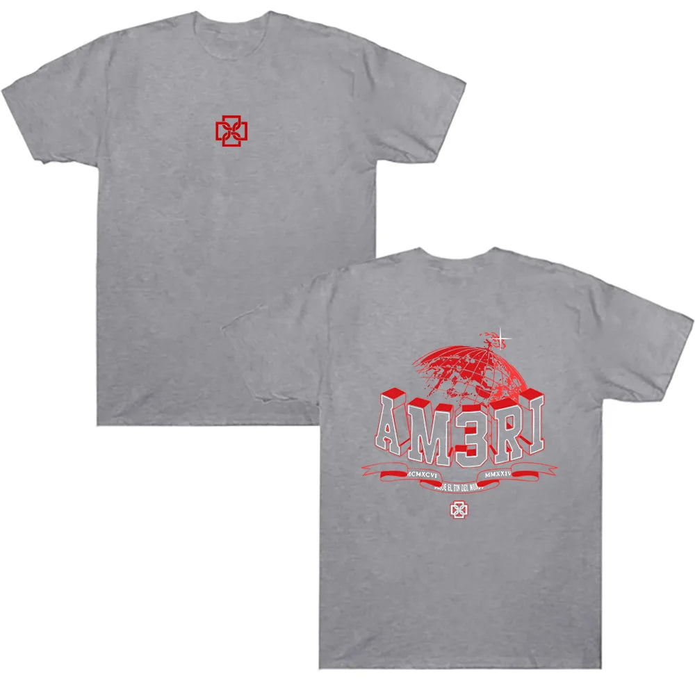 Duki Remera Irema DUKI AM3RI Graphic T Shirts Men Fashion Oversized Short Sleeve Tops Streetwear Unisex High Quality Cotton Tees