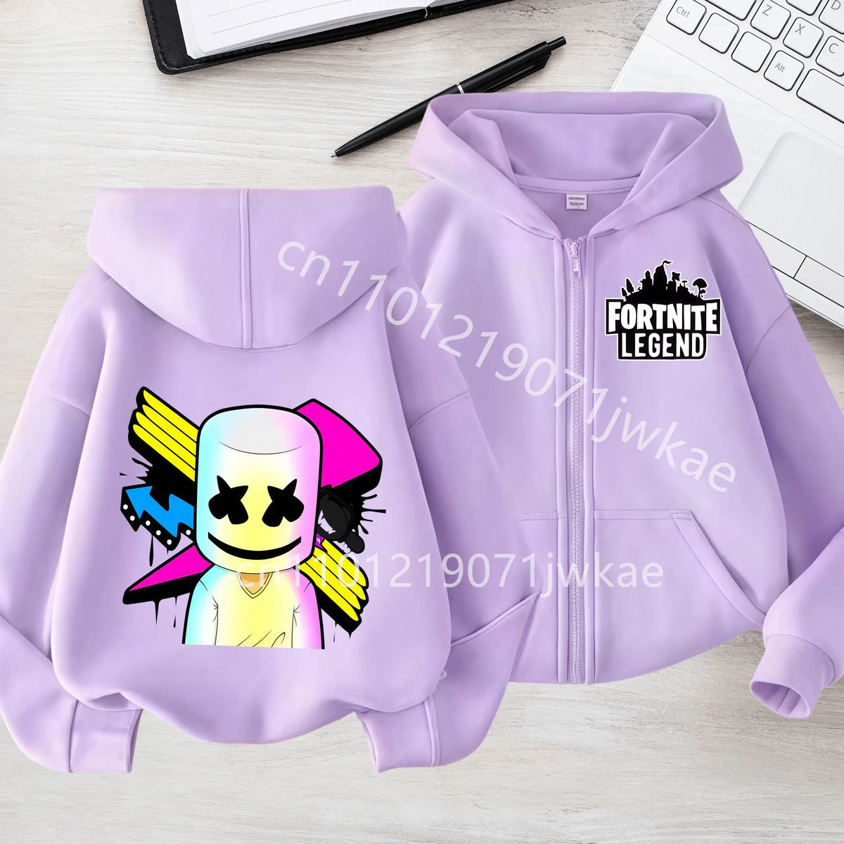 Kids Boys Coat Jackets 2026 Spring Children Clothing New Fortnites Child Zip-up Hoodie Cartoon Anime Hoodies Casual Breathable
