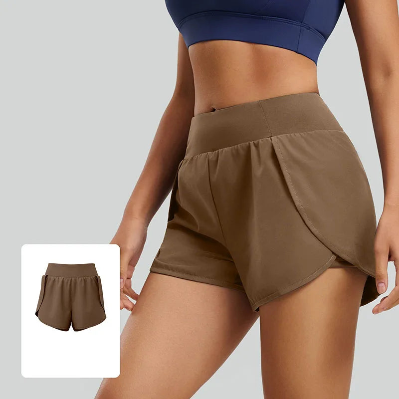 Women's Sports Shorts  Anti Chafe High Waist Running Shorts Lightweight Breathable Gym Workout Fitness Casual Short Pants