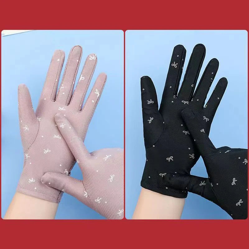 Summer Gloves for Women: Breathable Driving Mitten, Sunscreen Protection, for Girls.