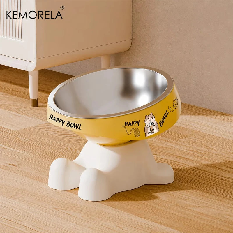 2026 Cute Elevated Pet Feeding Bowl,Elevated Neck Protection Anti-Slip Pet Bowl, Suitable for Medium And Small Dogs Cat Drinking